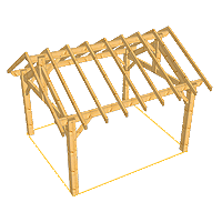 Concept Charpentes Bois - Terrasse en bois modèle Joëlle