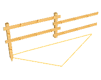 Concept Charpentes Bois - clôtures en bois modèle ranch